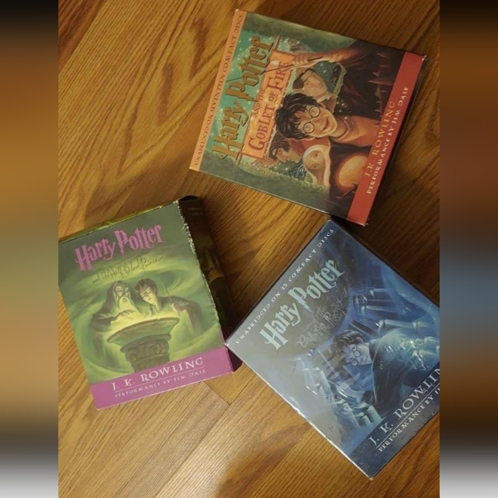3 Set Of Harry Potter Book Compact Discs, NEW & Like New!